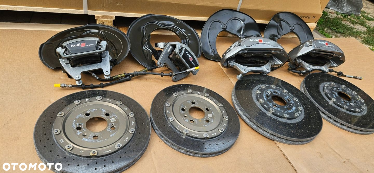 AUDI S6 RS6 S7 RS7 C7 4G HAMULCE CERAMICZNE CERAMIKA TARCZE ZACISKI KLOCKI - 3