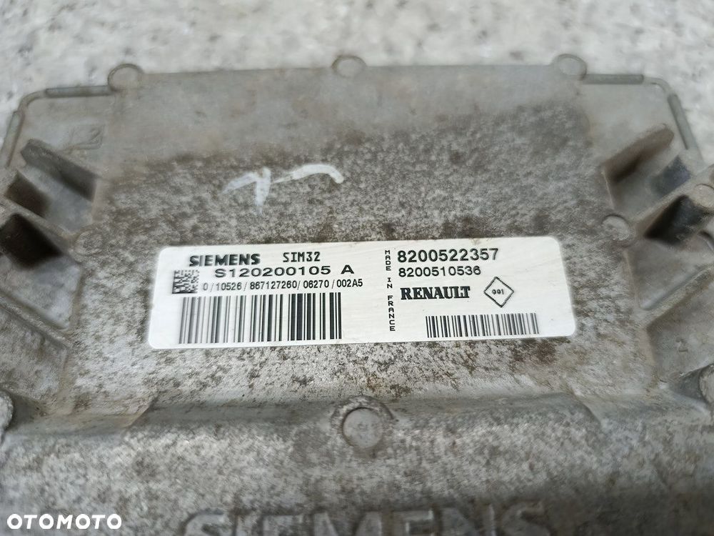 KOMPUTER, STEROWNIK RENAULT CLIO III 8200522357 8200510536 S120200105 1.2 - 3