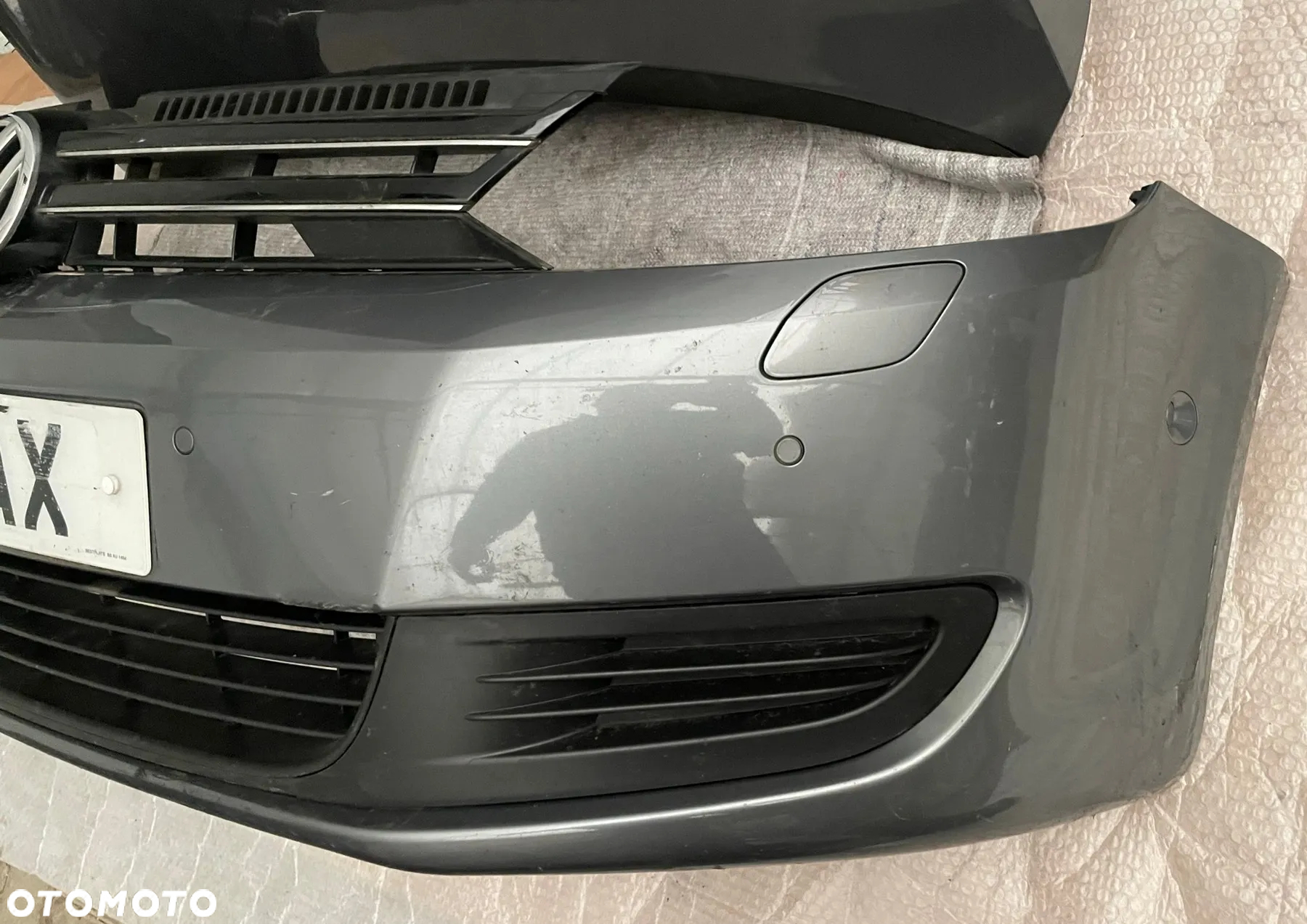 VW Golf 6 VI 5M Plus zderzak przód spryskiwacze pdc maska - 3