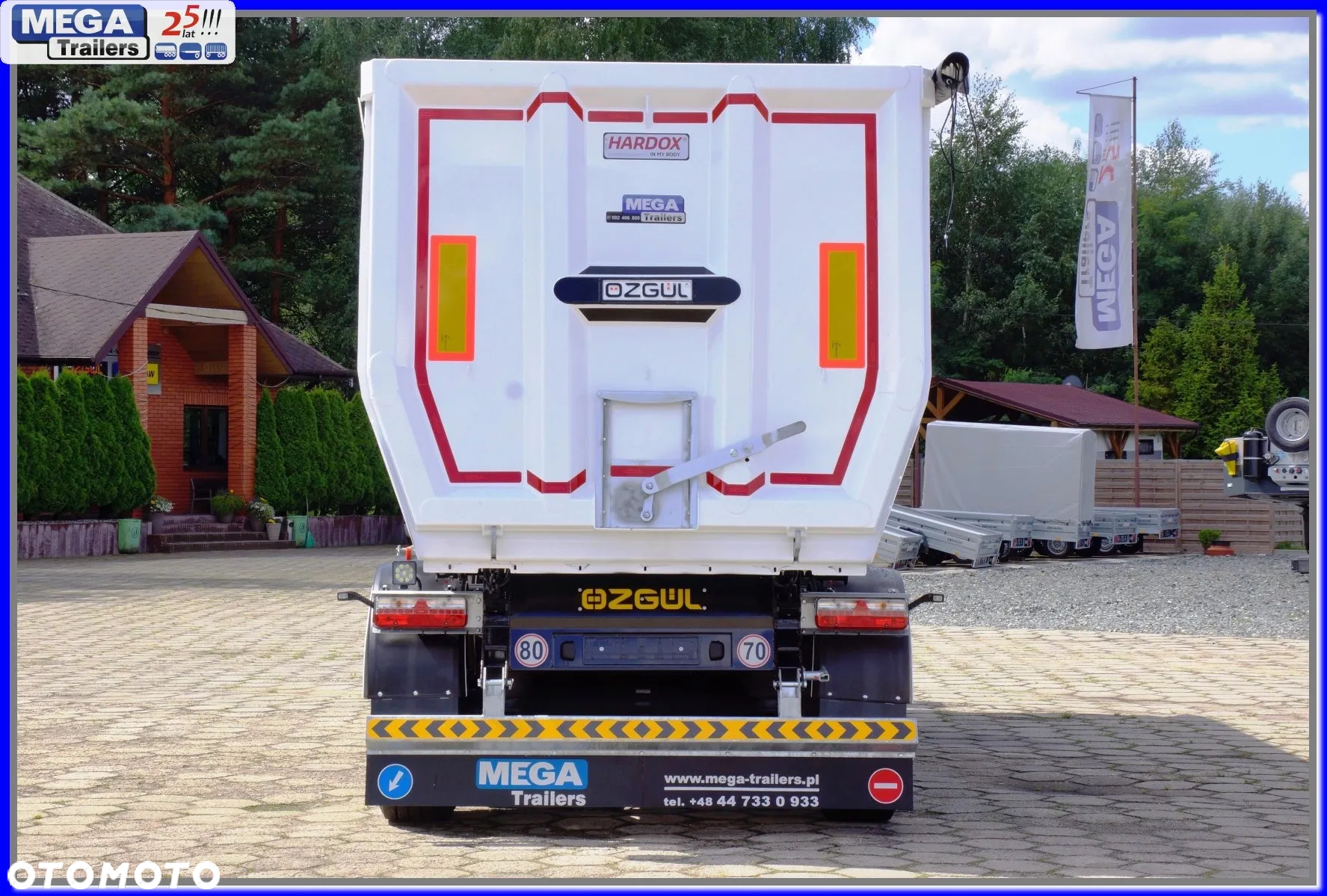 Mega 33 m³ naczepa rynna HB 450 KAMIEŃ / ŻWIR !!! - 9