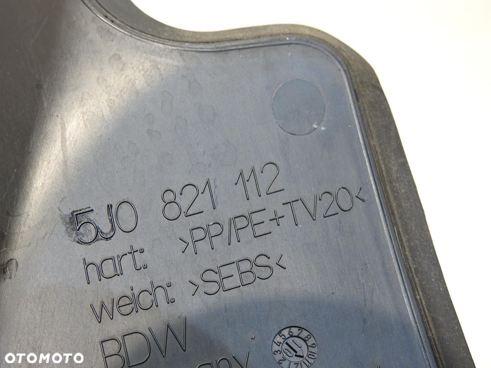 WYGŁUSZENIE BŁOTNIKA PRAWY PRZÓD SKODA FABIA II KOMBI 5J0821112 - 5