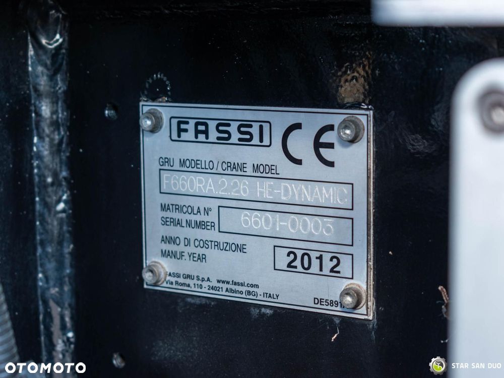 Scania R480 6x4 FASSI F660RA.2.26 HE-DYNAMIC HDS Żuraw Fly Jib Siodło - 25