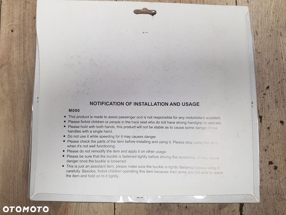 Uchwyt pas bezpieczeństwa uchwyt dla pasażera na motocykl quad - 6