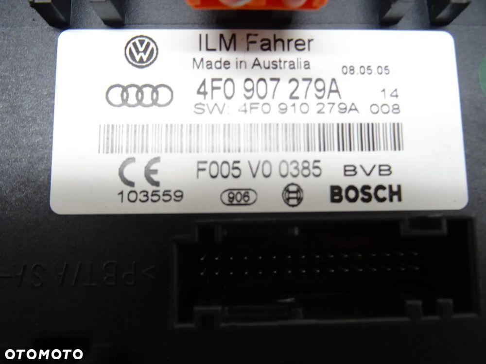 AUDI A6 C6 KOMBI 04-07 4.2 V8 MODUŁ STEROWNIK ŚWIATEŁ 4F0907279A - 2