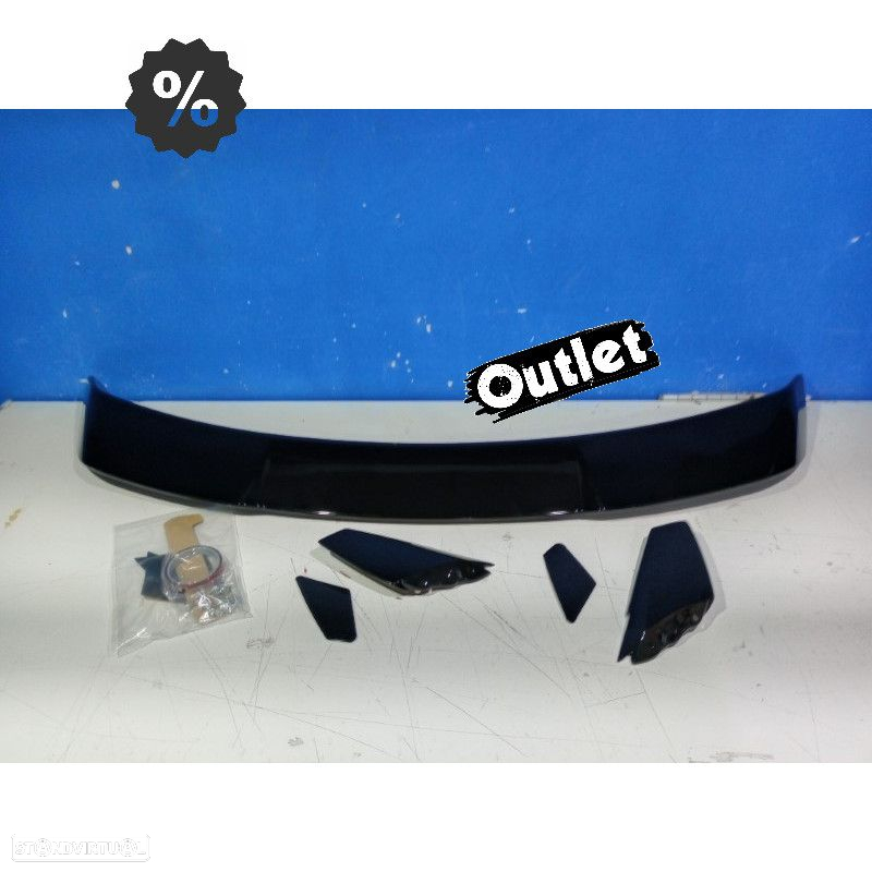 C011936C1 AILERON SPOILER PARA FORD MUSTANG LOOK GT500 15-19 PRETO BRILHANTE - 4