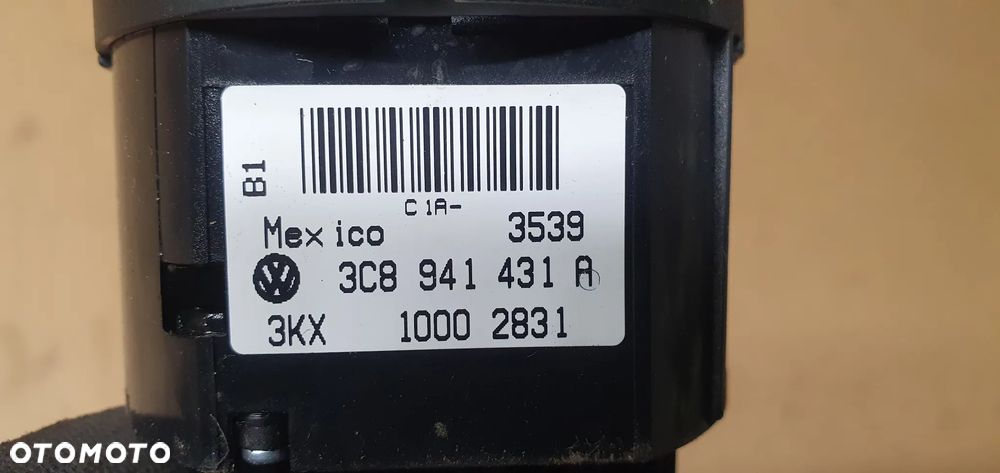 Przełącznik włącznik świateł VW Golf VI 6 Plus 3C8941431A - 5