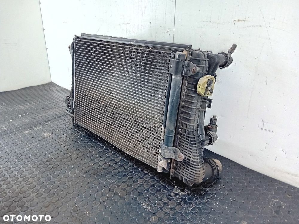 ZESTAW CHŁODNIC WODA KLIMA WENTYLATOR SEAT ALTEA FL 1K0959455EF 1.9 TDI - 7