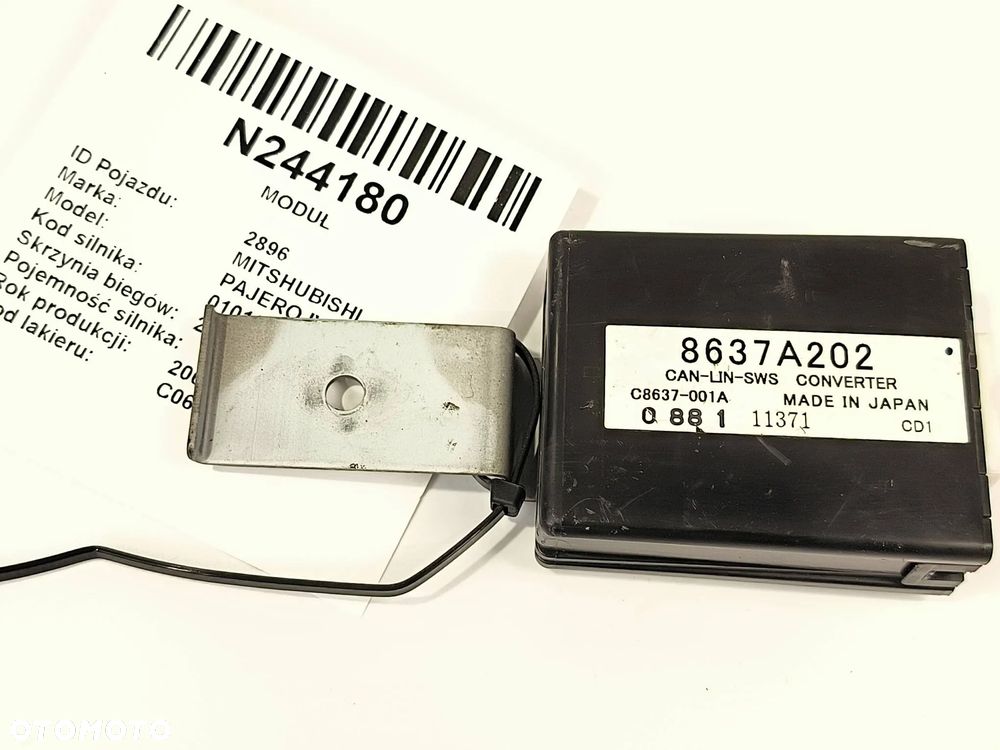 Moduł sterownik 8637A202 Mitsubishi Pajero 2008 SUV Diesel 147kW 3200cm³ - 1
