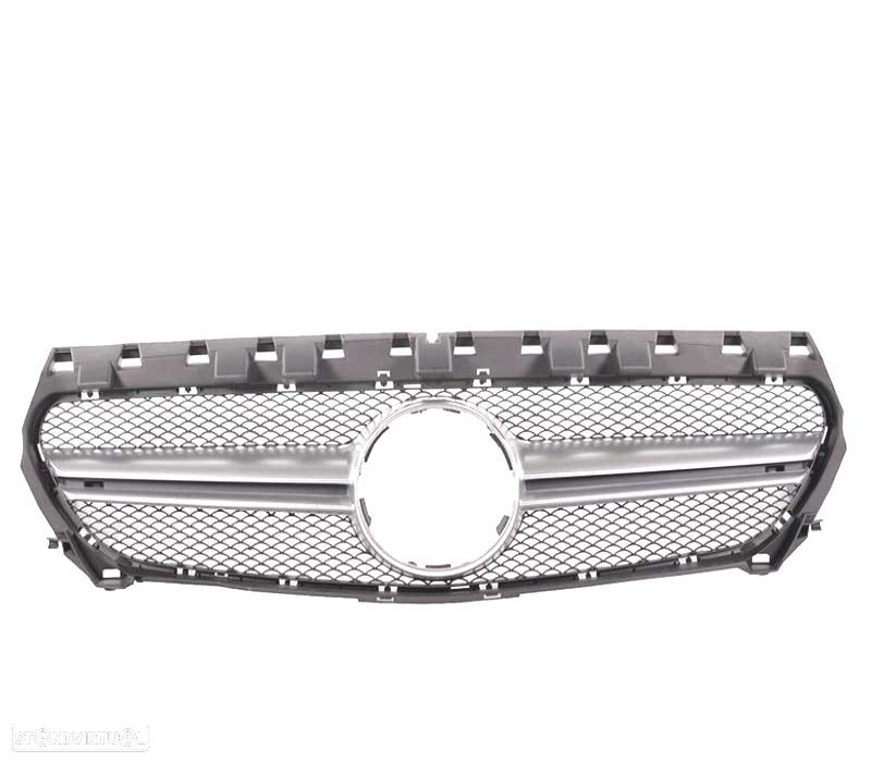 GRELHA FRONTAL MERCEDES CLA W117 13-16 LOOK AMG CROMADA - 1