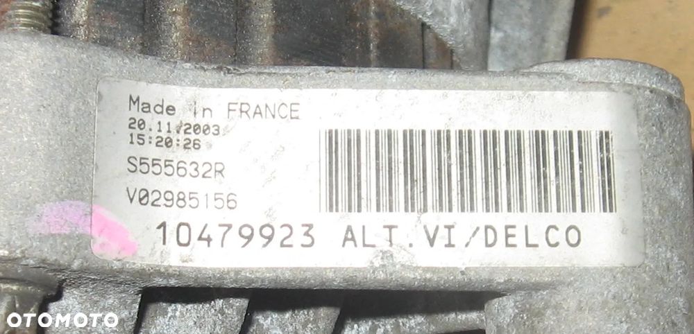 alternator VECTRA ZAFIRA 1.8 S555632R OPEL - 5