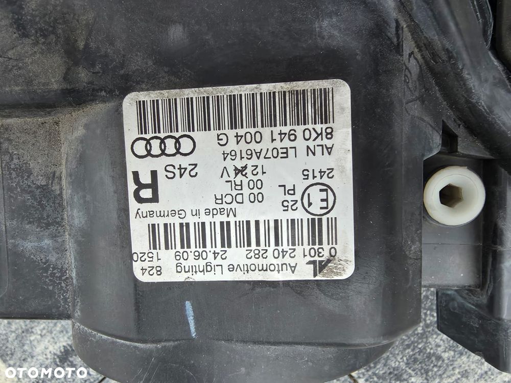 audi a4 b8 lampa prawa przód bi xenon dynamic led 8k0941004g - 10