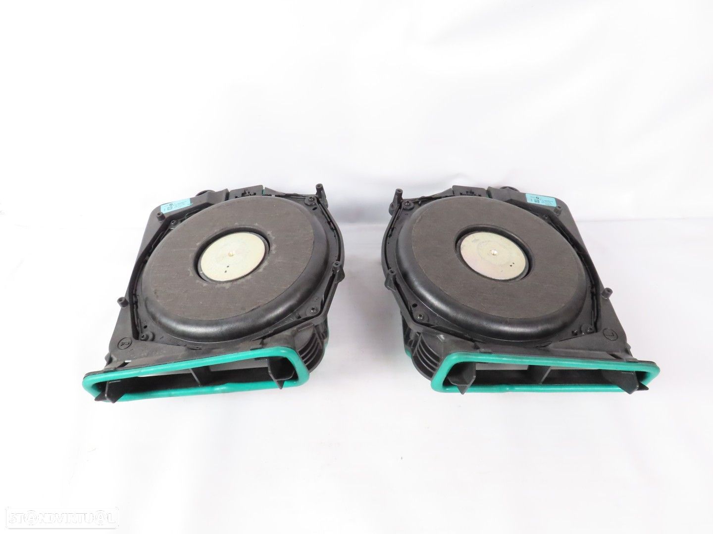 Conjunto de Colunas Chão / Midwoofer Direito/Esquerdo Seminovo/ Original BMW 7 (... - 1