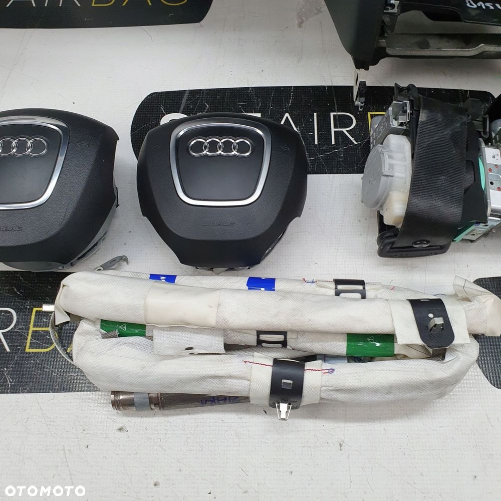 AUDI Q5 8R PRZED LIFT DESKA ROZDZIELCZA KONSOLA KOKPIT PULPIT PODUSZKI AIRBAG AIR BAG PASY KURTYNY KIT SET - 7