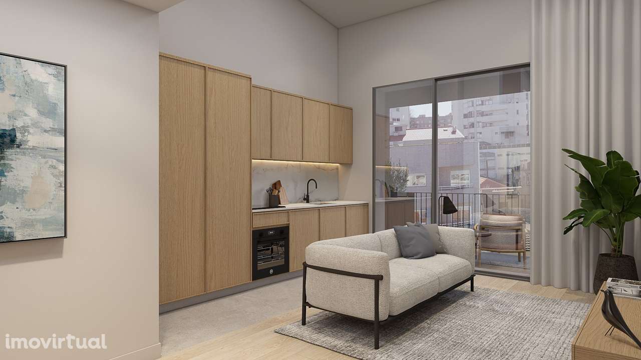 T1 Novo c/ Lugar de Garagem e Arrumos em Mafamude, Vila Nova de Gaia - Grande imagem: 3/19