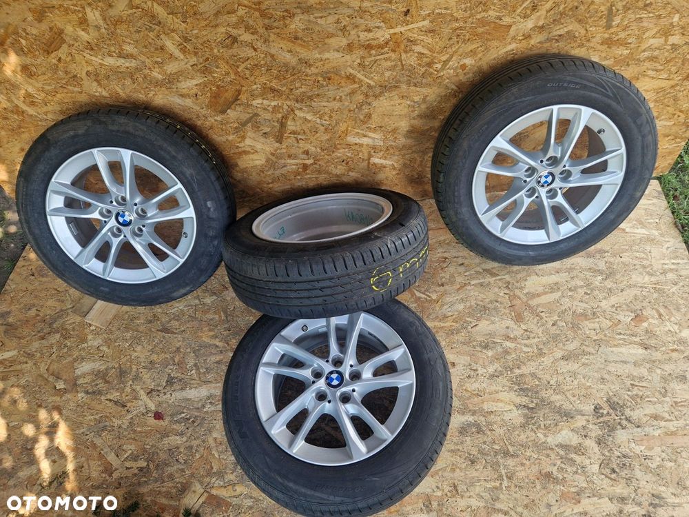 BMW 2 FELGI ALUMINIOWE 16' 5X112 ET47 OPONY 205/60R16 8431/2013 6MM - 12