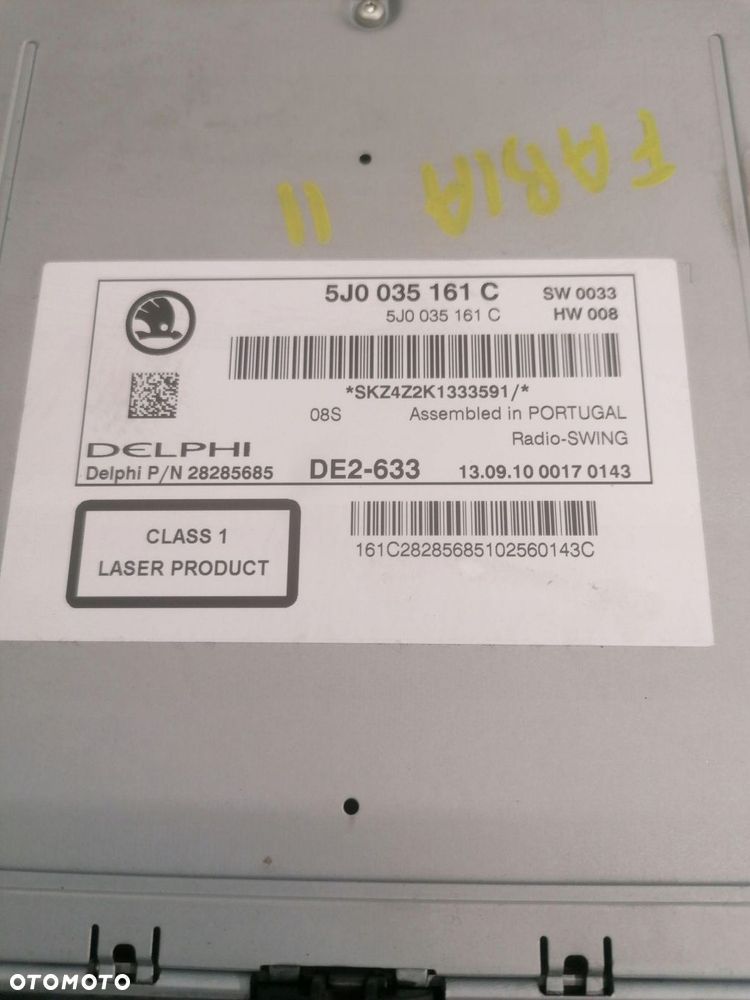 radio cd skoda fabia ii 5j0035161c - 4