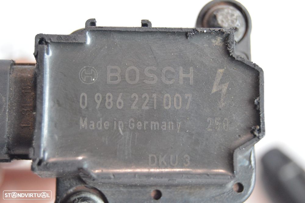 BOBINE BOBINES IGNIÇÃO ORIGINAL 0986221007 A0001502880 MERCEDES BENZ CLASS C W203 C200 KOMPRESSOR 163CV M111955 CLK C208 - 5