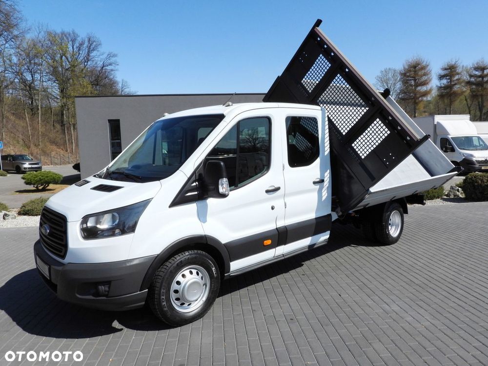 Ford TRANSIT WYWROTKA TROJSTRONNA PODWÓJNA KABINA DOKA 7 MIEJSC TEMPOMAT BLIŹNIACZE KOŁA KLIMATYZACJA  130KM - 20