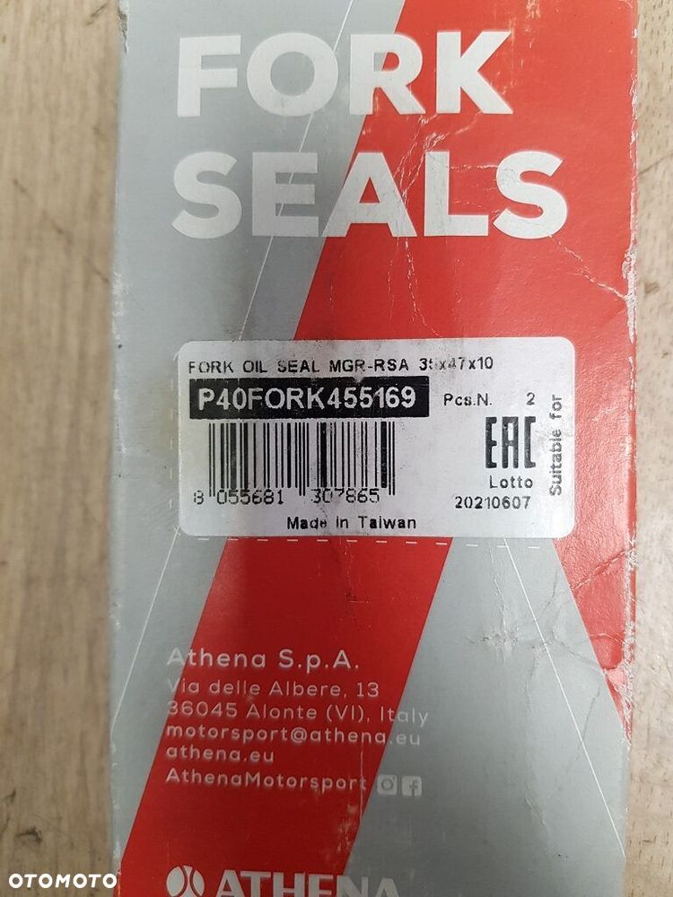 Uszczelniacze olejowe przedniego zawieszenia Athena P40FORK455169 35x47x10 - 3