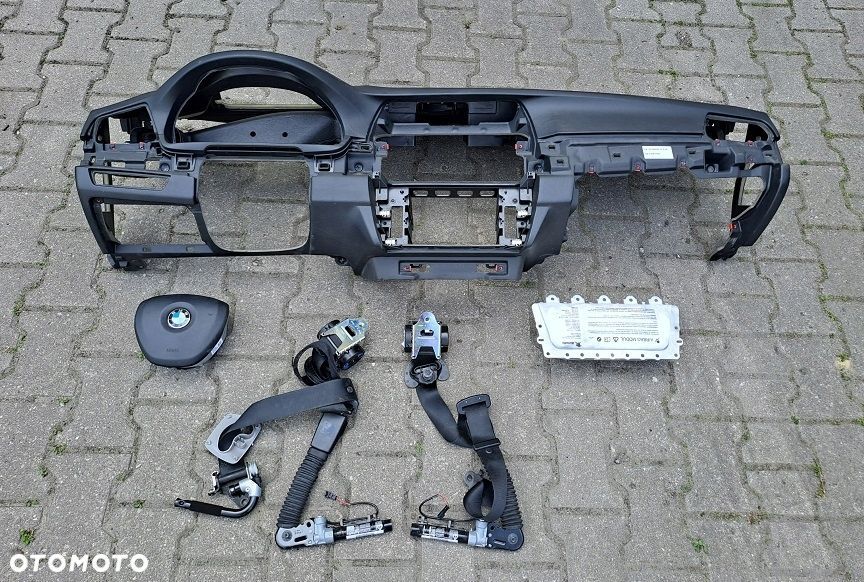 bmw f10 f11 deska konsola airbag poduszki bez headup - 1