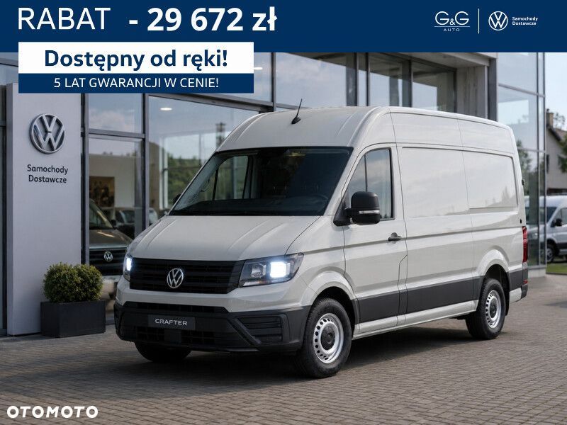 Volkswagen Crafter L3H3 FURGON | 140 KM | MANUAL | HAK | KAMERA | VAT 23| OD RĘKI - 1