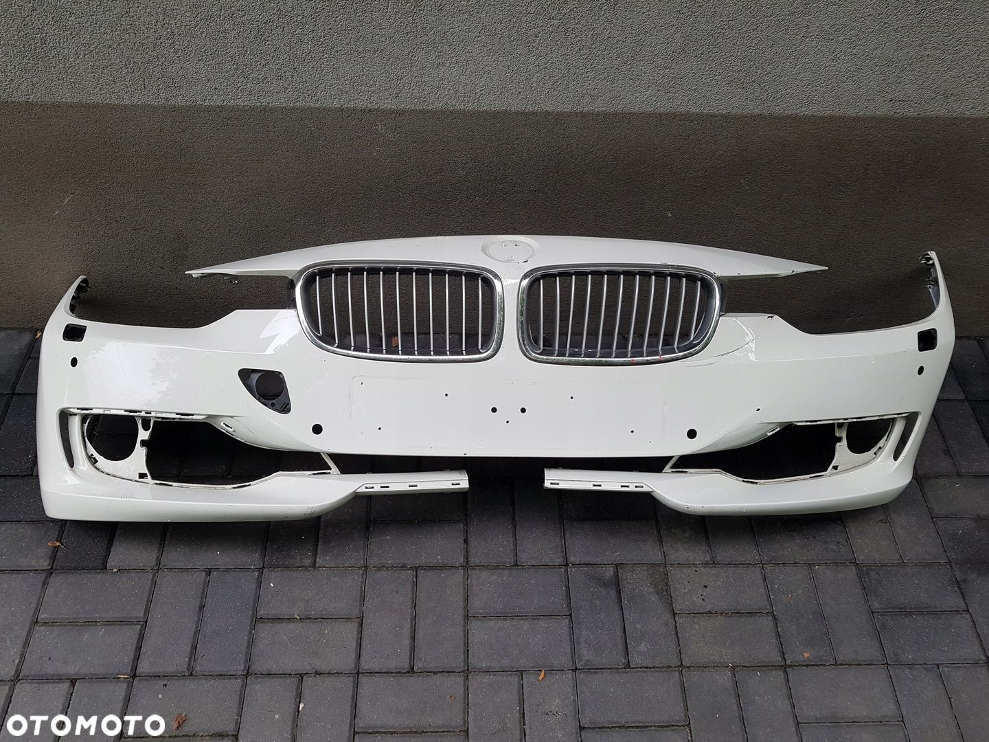 BMW 3 F30 F31 zderzak przód atrapa nerka 730834705 - 1