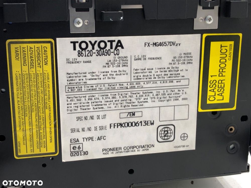 RADIO NAWIGACJA  LEXUS GS (_S19_) 2005 - 2012 450h (GRS191_, GWS191_) 218 kW [296 KM] Hybryda silnik - 9