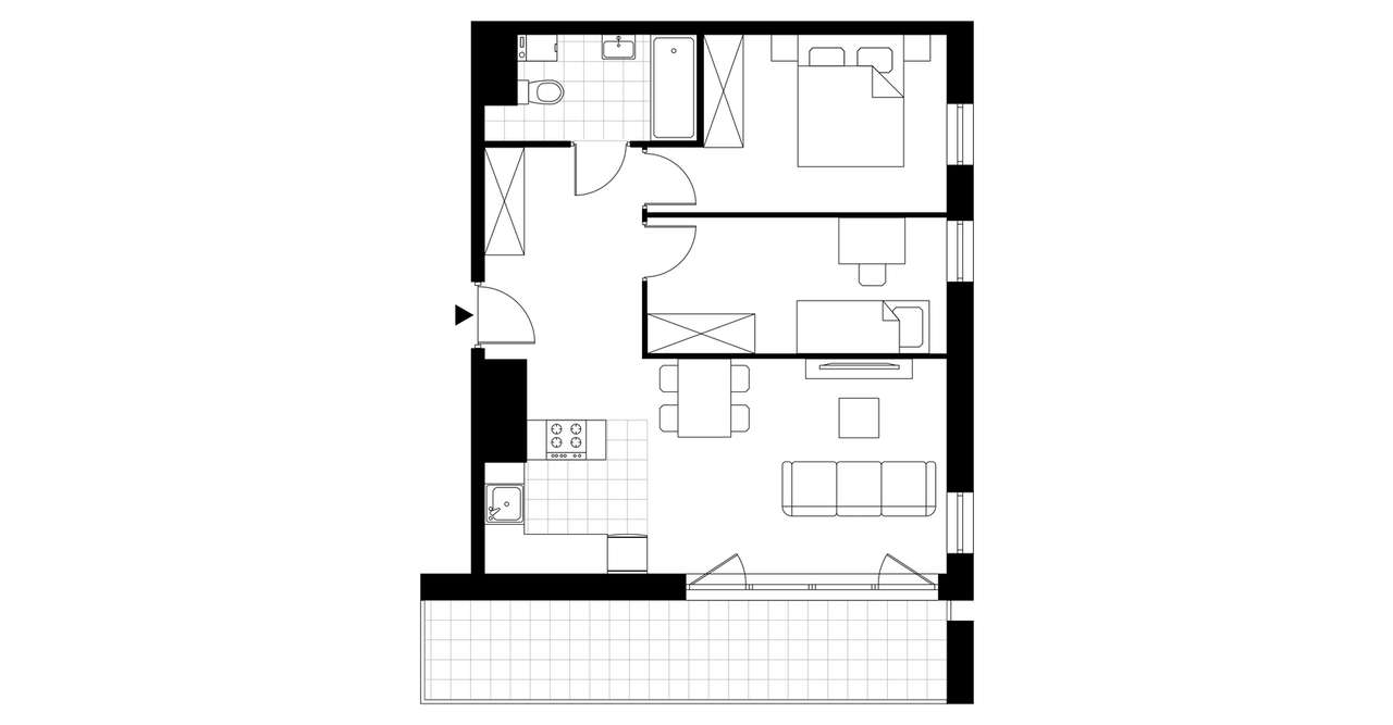 3-pokojowe mieszkanie 54m2 + balkon Bez Prowizji - Pełny obrazek: 4/11
