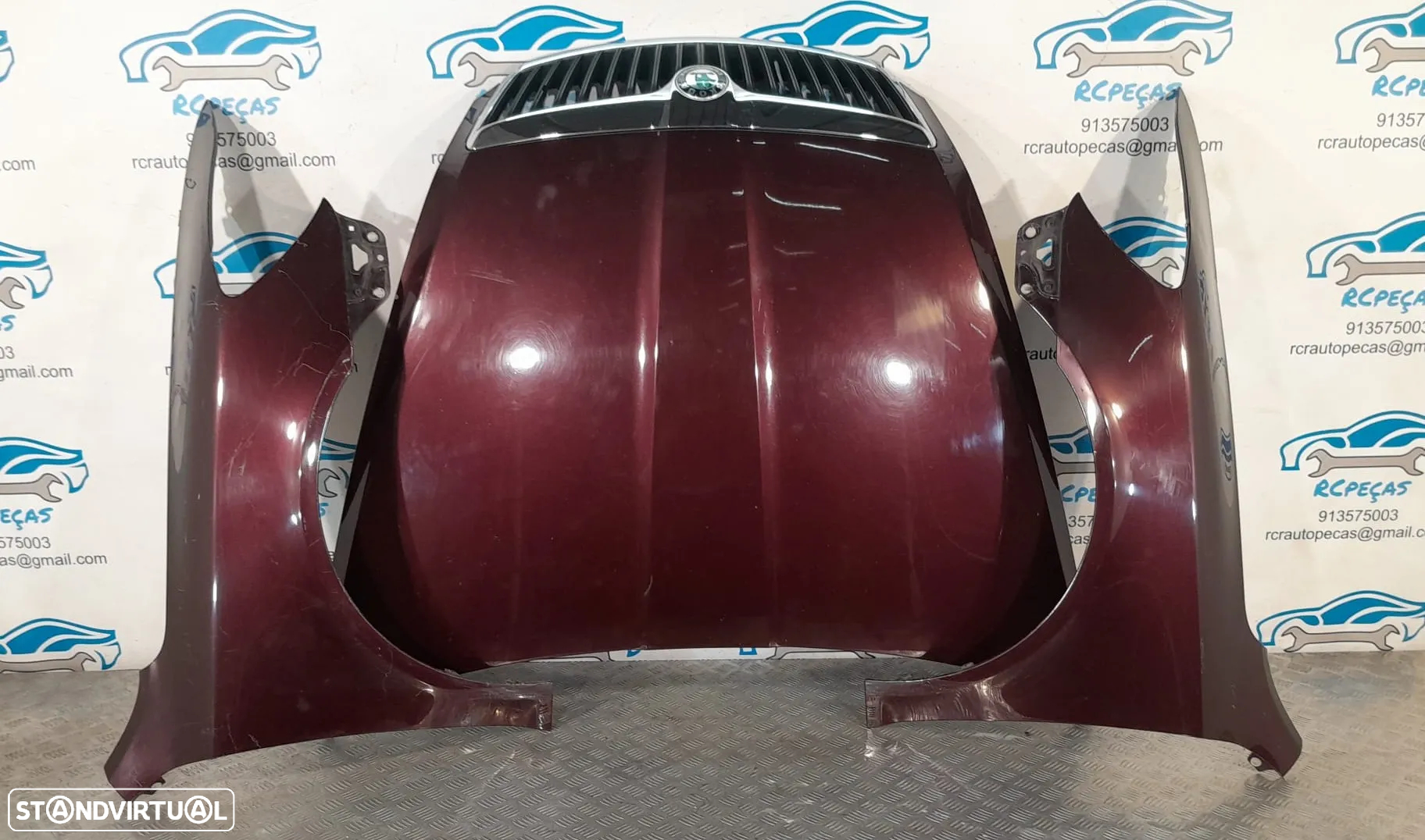 FRENTE COMPLETA SKODA OCTAVIA II 2 MK2 FACELIFT 1Z3 CAPOT PARACHOQUES GUARDA-LAMAS OTICAS RADIADOR VENTILADOR FRENTE FIBRA REFORÇO - 17