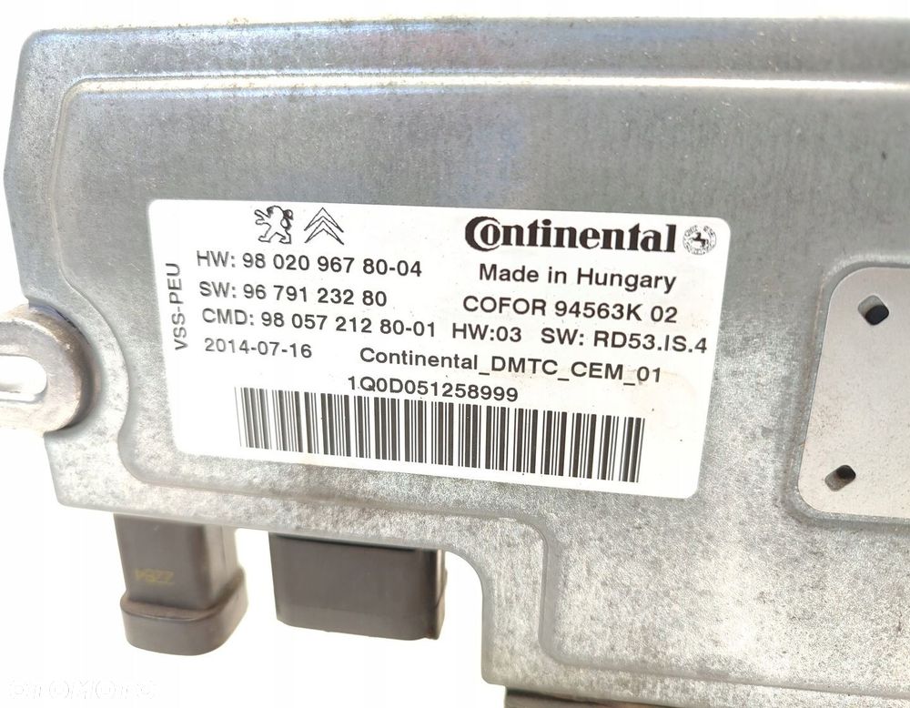 STEROWNIK MODUŁ START STOP CITROEN C4 GRAND PICASSO II 1.6 HDI 9802096780 - 3