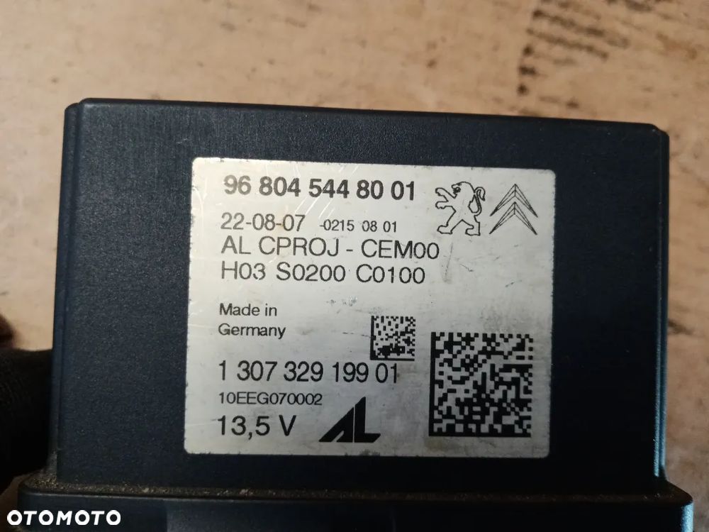 Moduł sterownik świateł XENON Peugeot 308 T7 968045448001 - 4