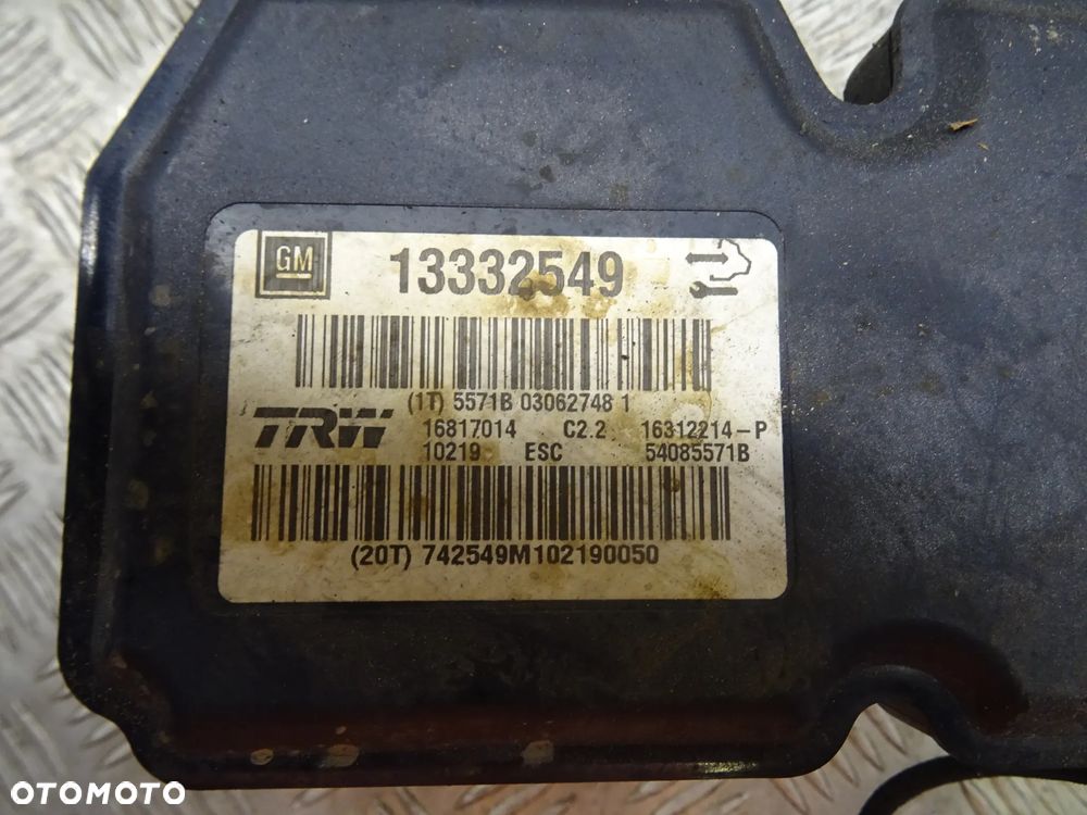 OPEL INSIGNIA SILNIK 2.0 CDTI 160KM Z177 POMPA HAMULCOWA ABS 13332549 - 7