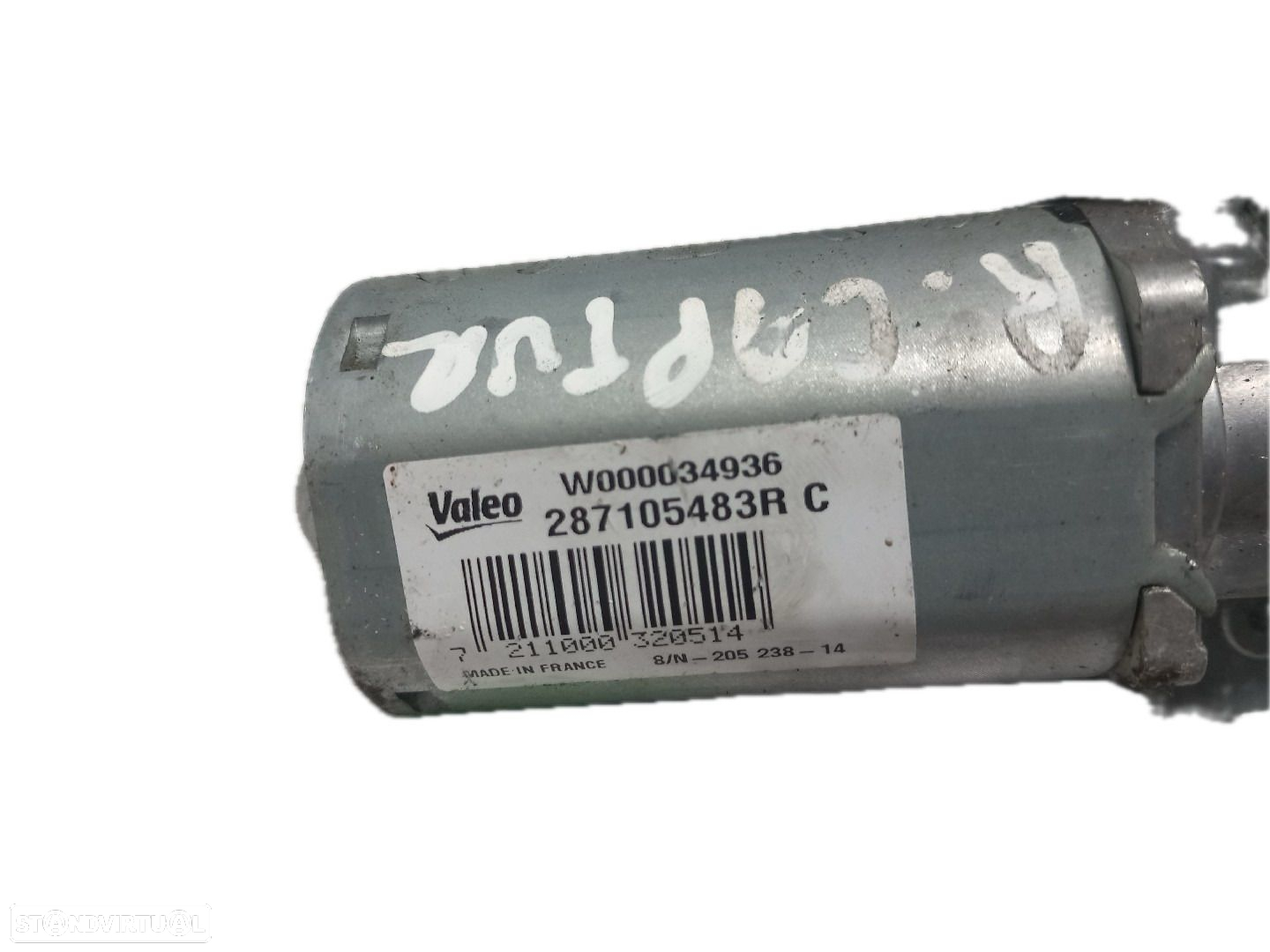 Motor Limpa Vidro Traseiro Renault Captur I (J5_, H5_) - 3