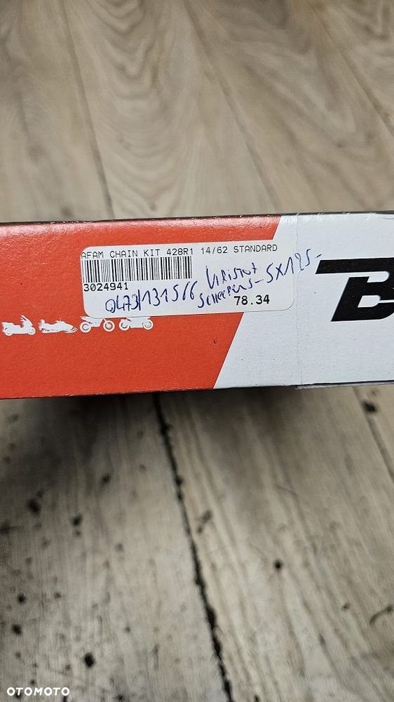 Zestaw napędowy AFAM łańcuch A428R1 zębatki 14/62 Aprilia SX125 - 9