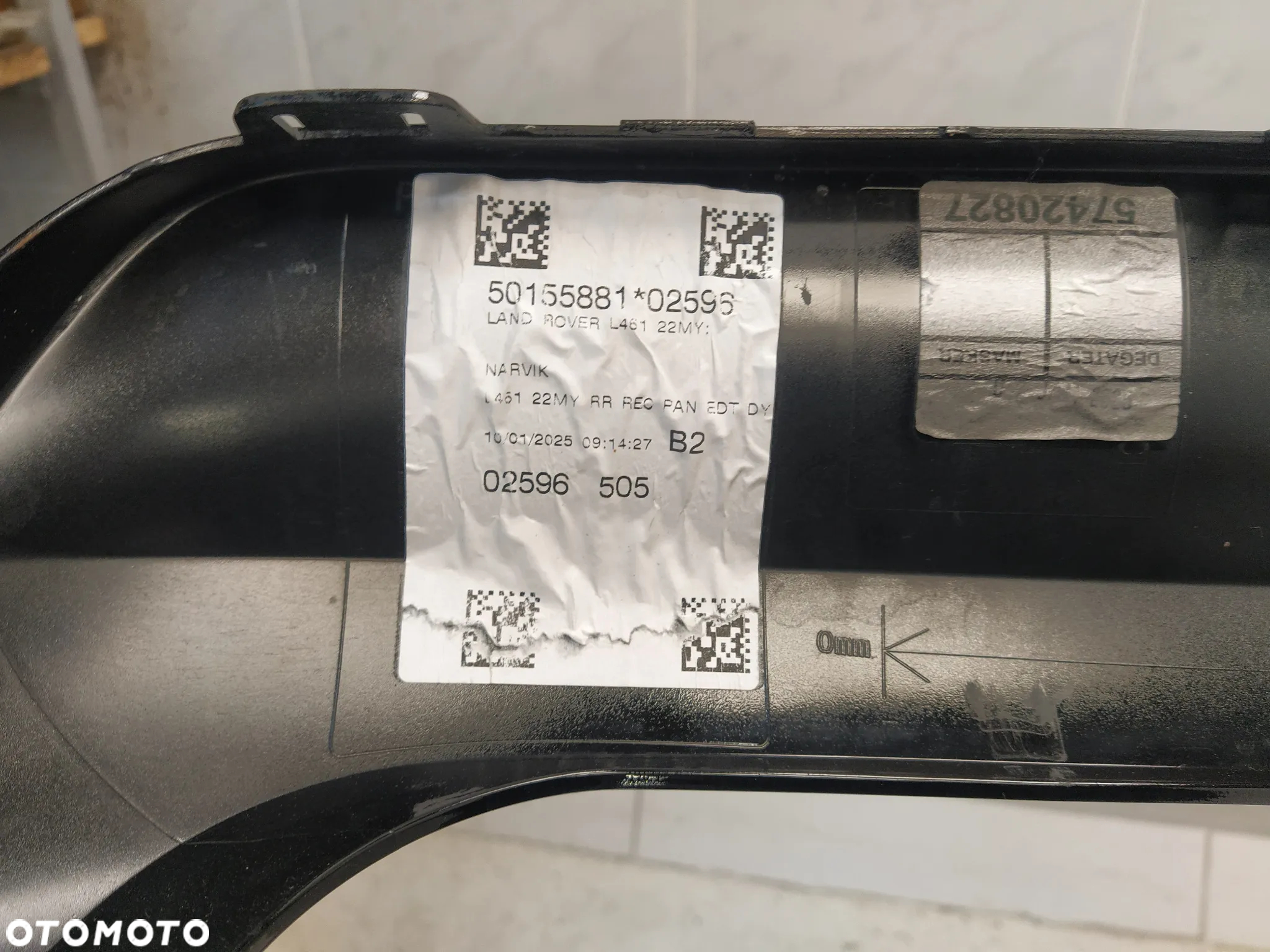 RANGE ROVER SPORT L461 22- SPOILER DOKŁADKA ZDERZAKA RAMKA OSŁONA HAKA HOLOWNICZEGO TYŁ TYLNY ORYGINAŁ - 13