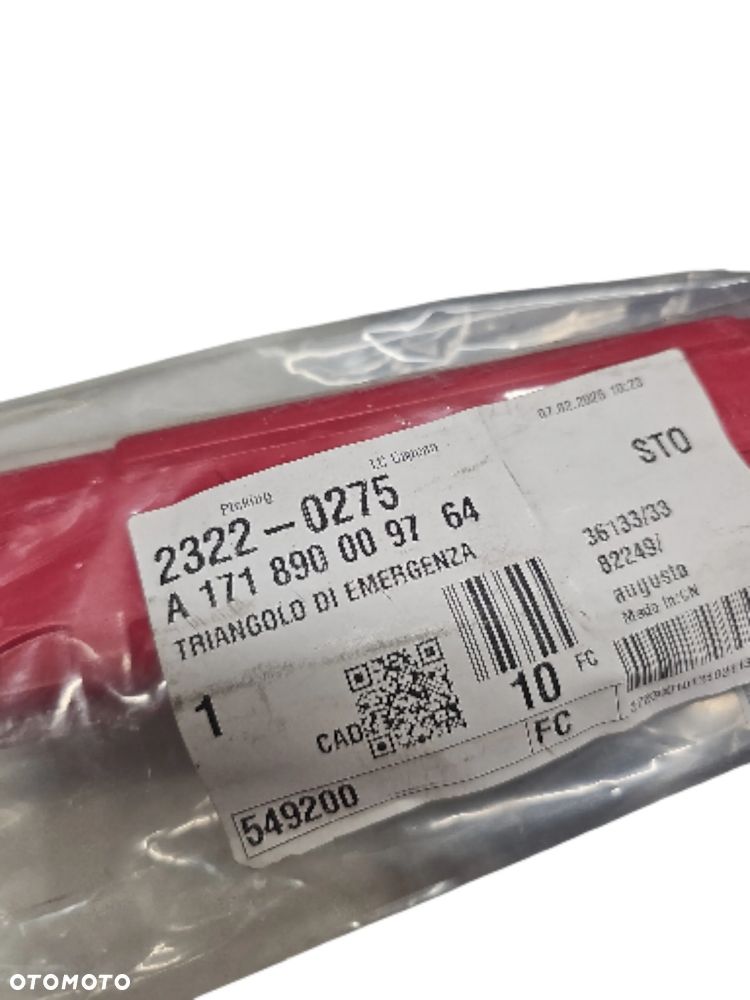 MERCEDES TRÓJKĄT OSTRZEGAWCZY APTECZKA A1718900097 - 3