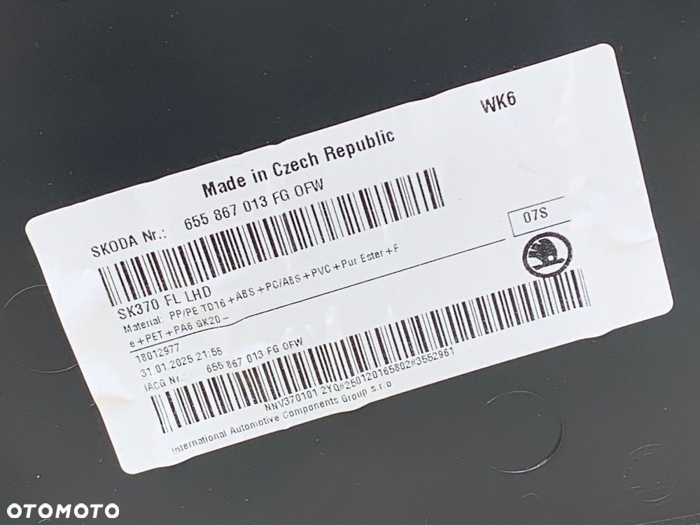 BOCZEK DRZWI LEWY PRZÓD  SKODA KAMIQ (NW4) 2019 - 2022 1.5 TSI 110 kW [150 KM] benzyna 2019 - 2022 - 4