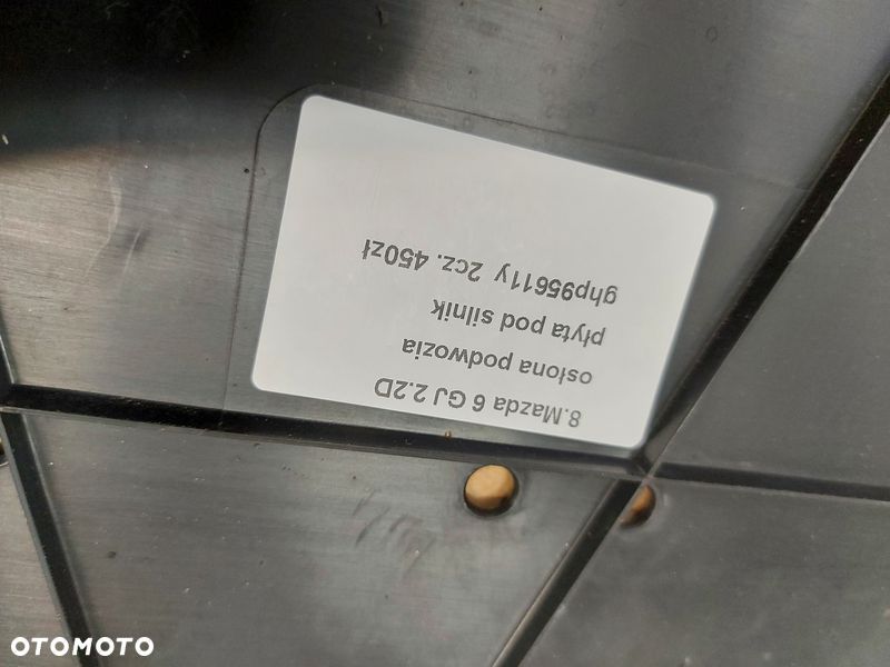 mazda 6 iii gj 2.2 d osłona podwozia płyta pod silnik ghp95611y - 5