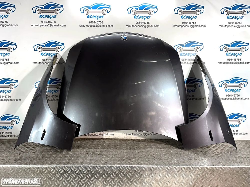 BMW Serie 3 E90 Sedan E91 Touring 320D 163cv Frente Completa Pack M Xenon Carrinha 2004 / 2010 - Parachoque parachoques guarda lama lamas farol farois capo capot capô grelha pack M nevoeiro LCI Pré radiador radiadores - 4