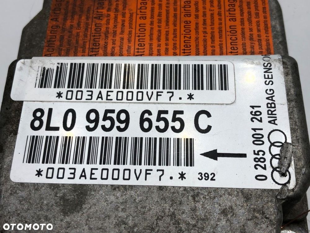 SENSOR AIRBAG - 173.00 PLN - AUDI A3 (8L1) 1996 - 2006 1.6 74 kW [101 KM] benzyna 1996 - 2003 - 4