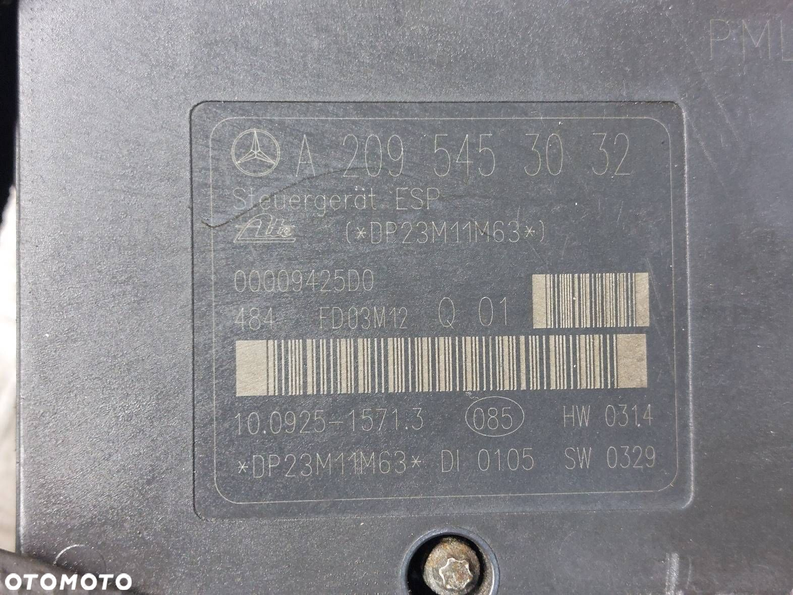 POMPA STEROWNIK ABS MERCEDES-BENZ W203 C220 A2095453032 A0054310812 - 4