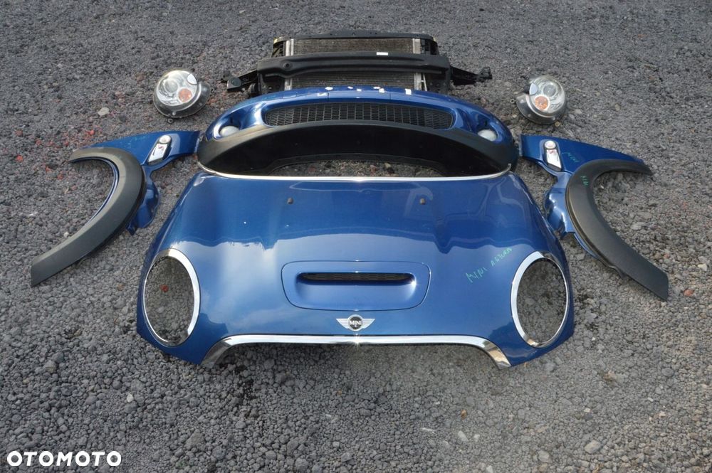 Zderzak maska błotnik lampa przód mini cooper clubman lightning blue metall - 4