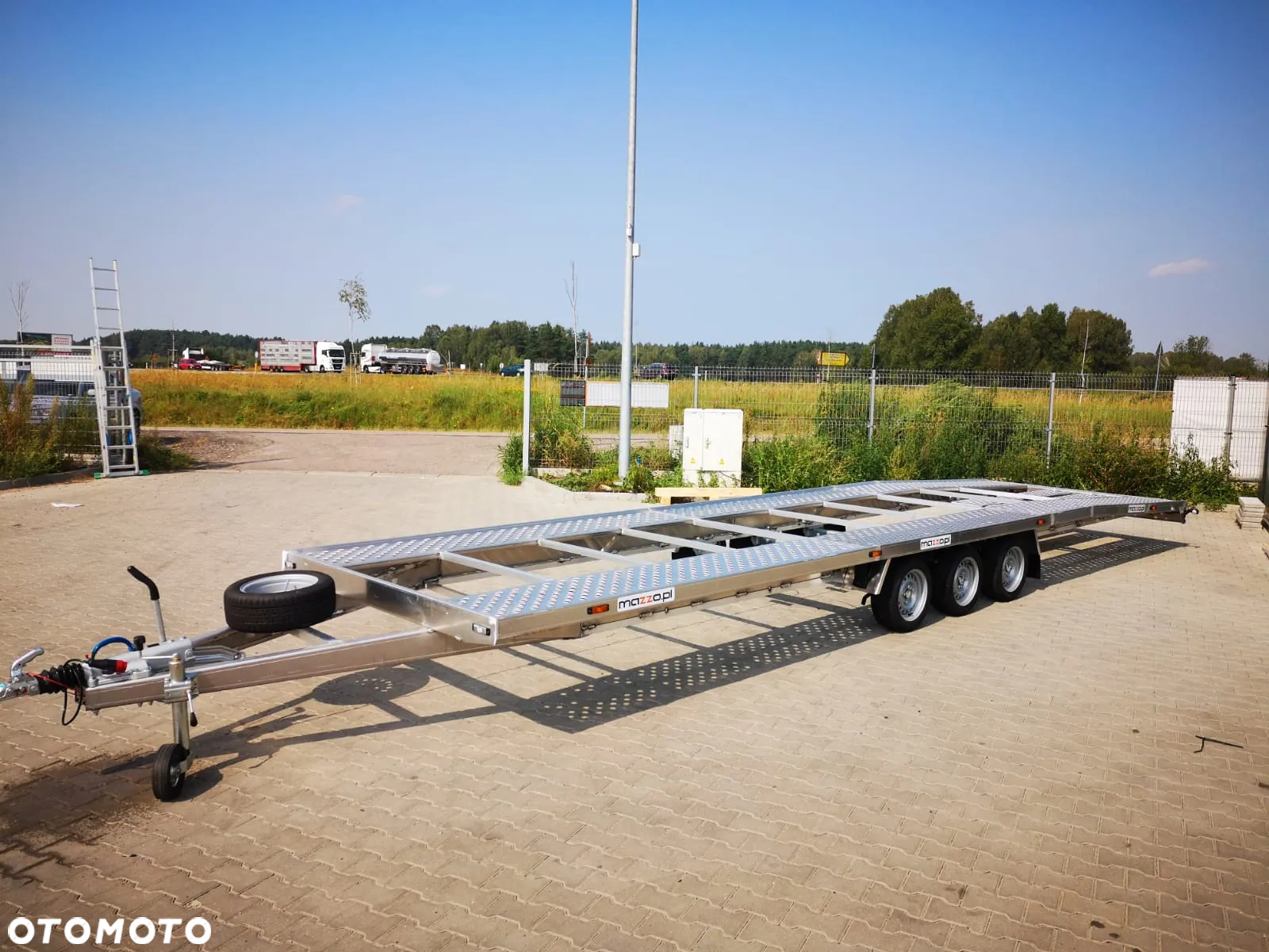 MAZZO Laweta aluminiowa 850 x 204cm DMC 3500kg BARDZO LEKKA na 2 auta - 14