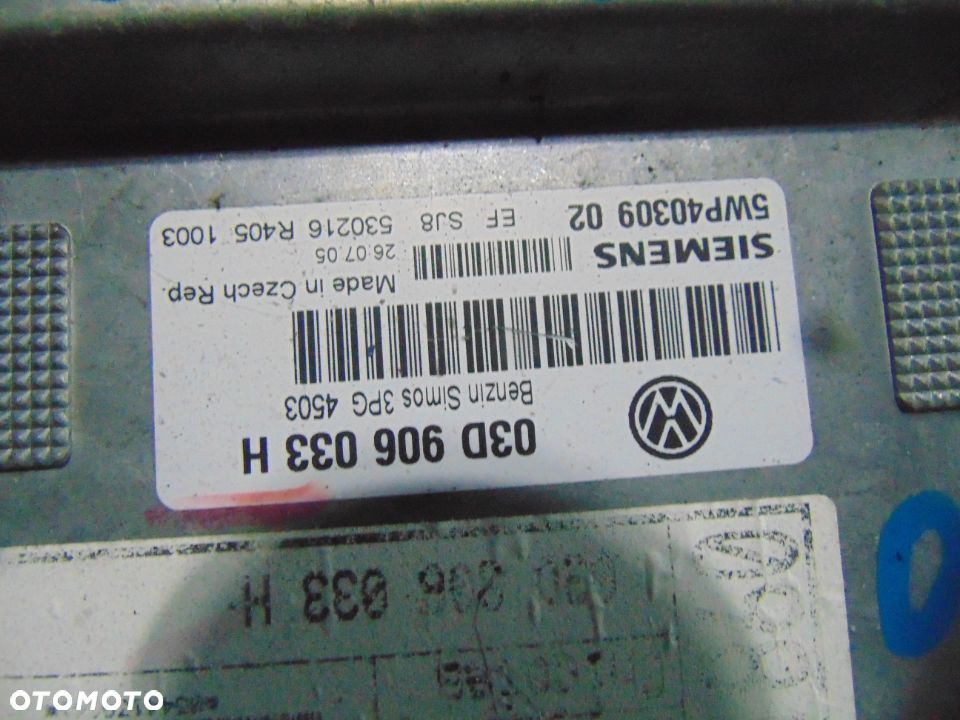 Zestaw startowy  VW Fox 2005 rok 1,2 6 v - 3