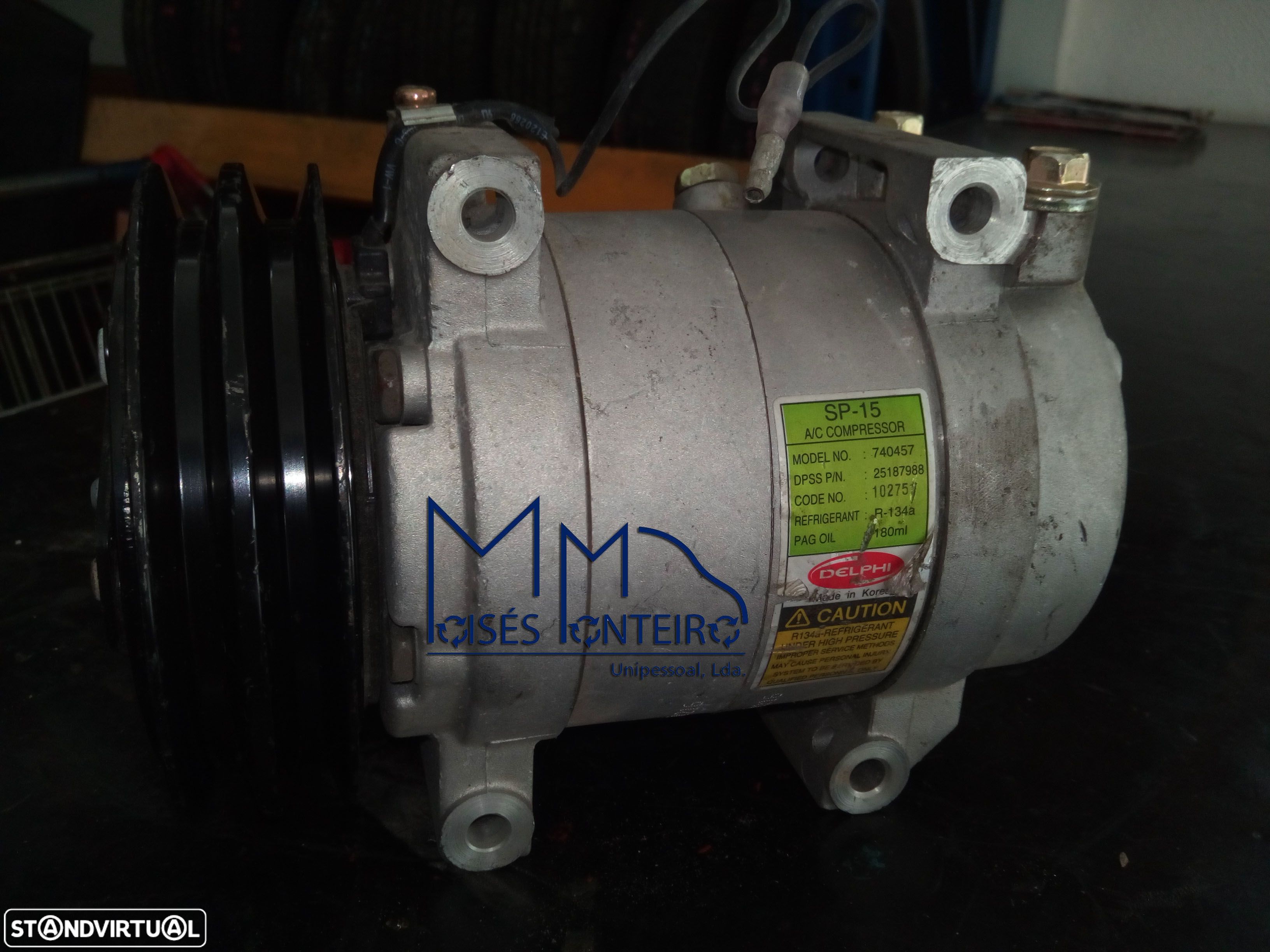 Compressor AC Izuzo NKR/NPR/NQR - NOVO - 1