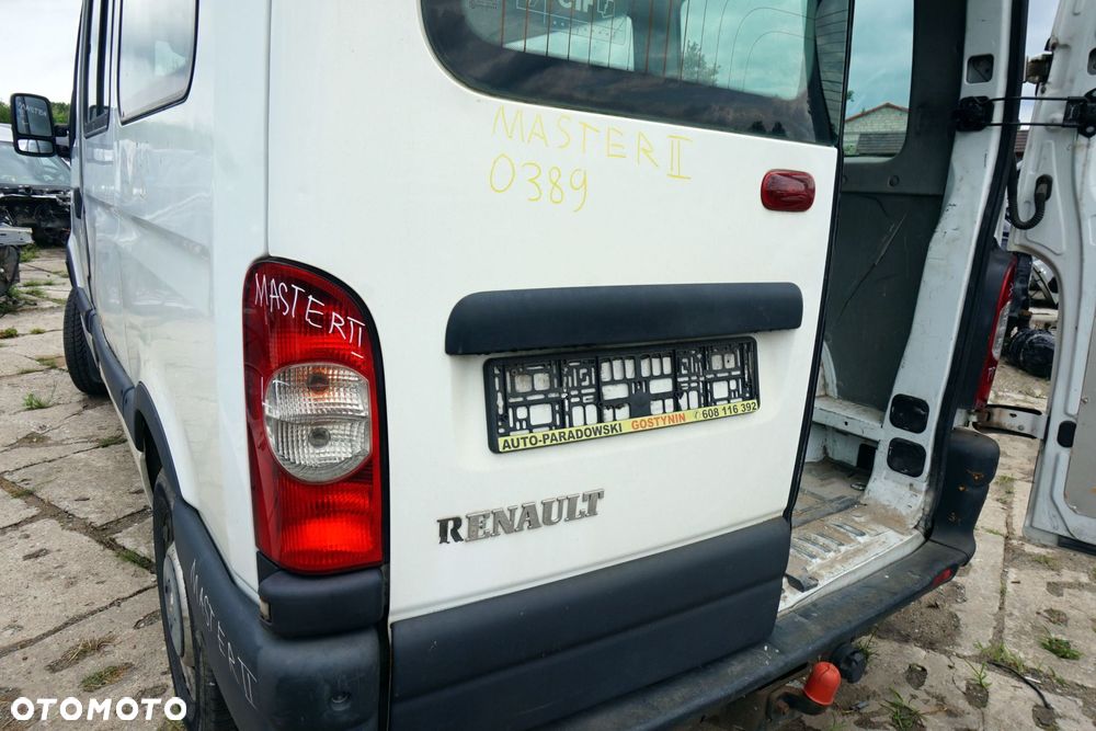 DRZWI TYLNE SKRZYDŁOWE LEWE MASTER II LIFT O389  RENAULT 2003-2010 - 4