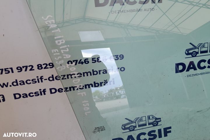 Geam usa fata dreapta 43R-000479 43R-000479 Seat Ibiza 4 6J [2008 - 2 - 2