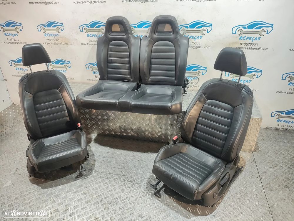 Conjunto Bancos Pele VW Volkswagen Scirocco III 3 Elétricos - 2