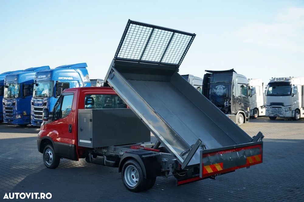 Iveco DAILY 35-130 / BASCULATOR SPATE / DUBLU / MANUAL / PIELE / EURO 6 - 4