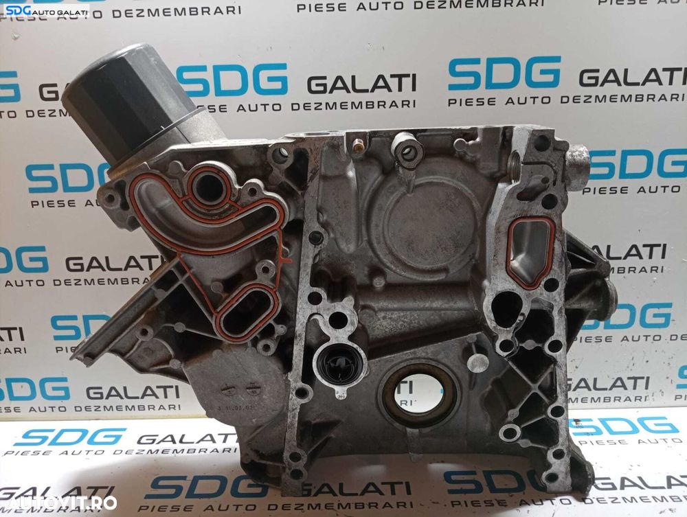 Capac Distributie Motor Simering Vibrochen Arbore Cotit cu Carcasa Suport Filtru Ulei Mercedes Clasa C Class W203 2.7 CDI 2000 - 2007 Cod R6110151202 [M7344] - 2